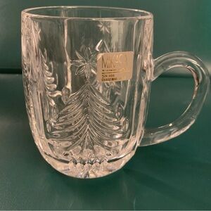 Mikasa SN 106 Crystal Christmas Tree Mug Clear Cup